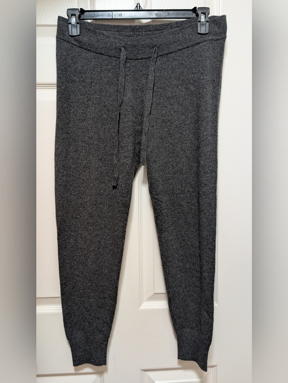 James Perse 100% Cashmere Jogger Sweatpants Size 2 US Medium M Dark Gray Elastic